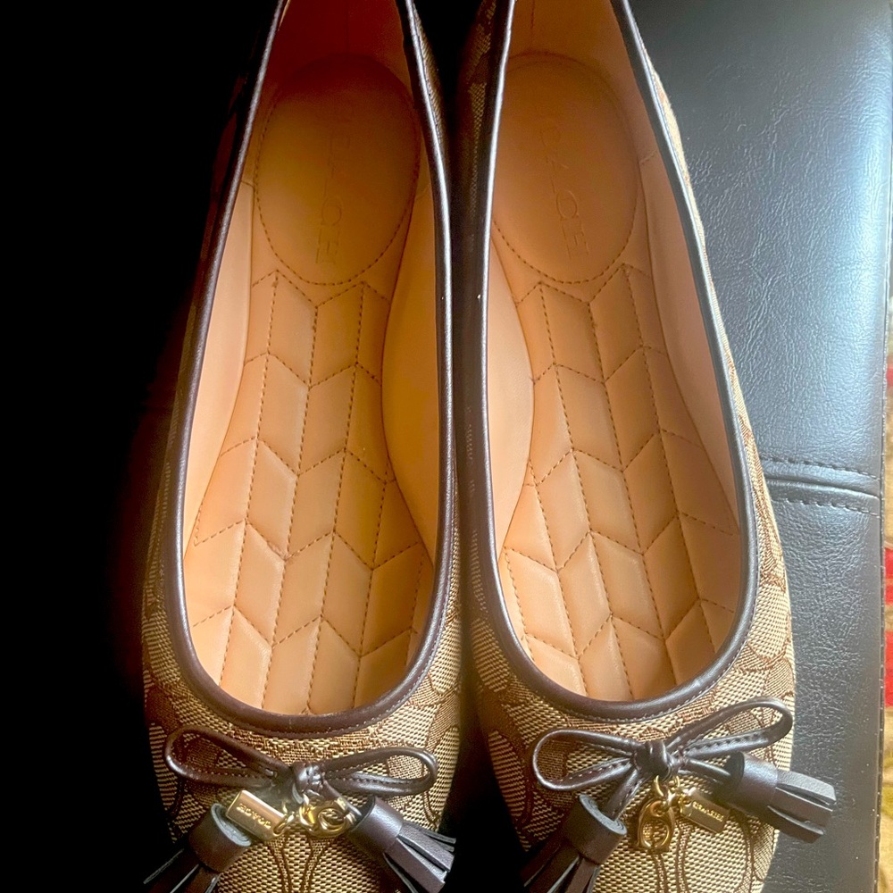 Hello hello.. Coach loafers size 8.5  women.. Never worn… Box included…